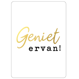 Cadeaukaart Geniet ervan Bij vilt enzo