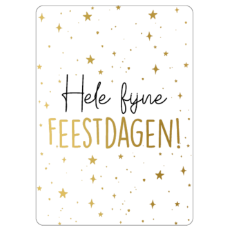 Cadeaukaart Hele Fijne Feestdagen Bij vilt enzo