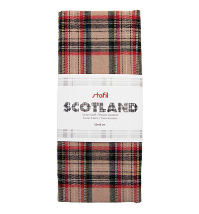 Scotland Stof geruit Beige Bij vilt enzo