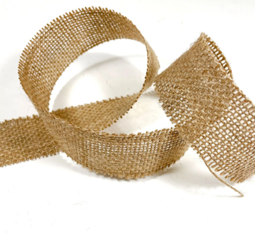 Jute band naturel 35mm Bij vilt enzo